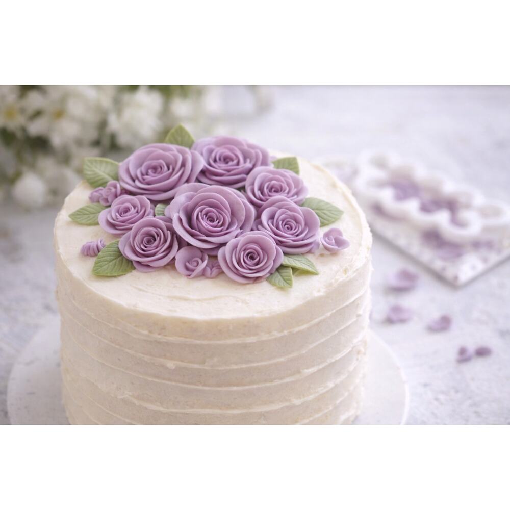 FMM Rose Cutter Set – Mini Fondant Flower Tool